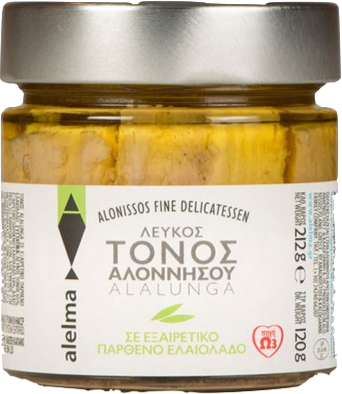 Τόνος Αλοννήσου Λευκός Καπνιστός σε Ελαιόλαδο 212g
