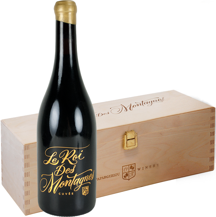 Wooden Case Le Roi des Montagnes Cuvee 2018 - Papargyriou Estate