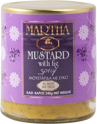 Mustard With Fig 240g - Martha's deli