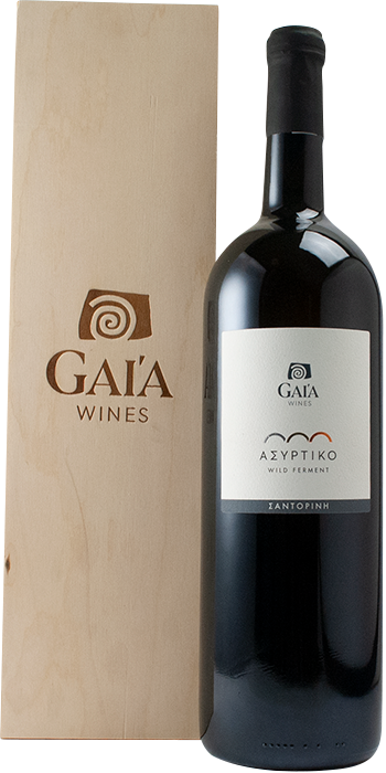 Assyrtiko Wild Ferment Magnum 2020 1,5L in wooden box - Gaia Wines