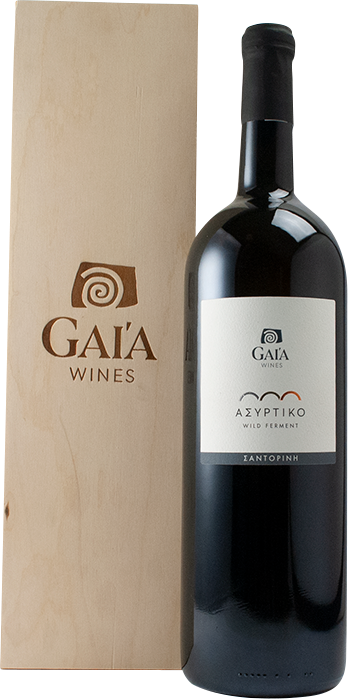 Assyrtiko Wild Ferment Magnum 2022 1,5L in wooden box - Gaia Wines