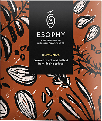 Almonds Caramel Salted Chocolate 50g - Esophy