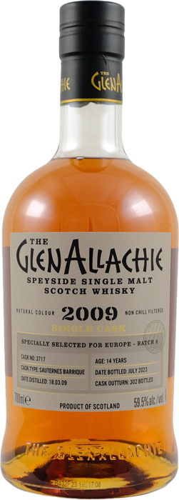 Glenallachie 14 Υears Οld Cask Batch 6 Sauternes Single Cask #3717