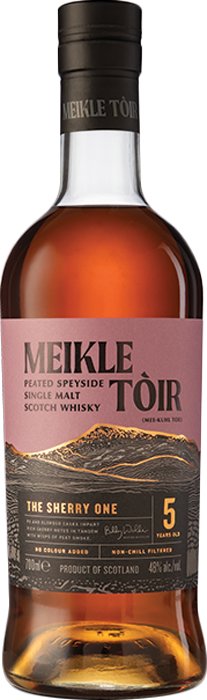 Meikle Toir 5 YO The Sherry One Peated Single Malt Speyside Whisky
