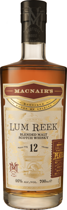 MacNair's Lum Reek 12 Yo Peated Blended Malt Scotch Whisky