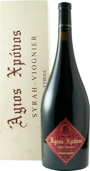 Άγιος Χρόνος 2020 Magnum 1,5L σε ξύλινη κασετίνα - Κτήμα Αβαντίς